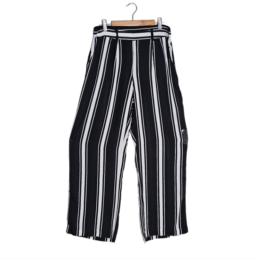 Zac & Rachel Striped Slim-Fit Pull-on Palazzo Pants Size 6 - Picture 6 of 7